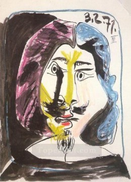 klimt portrait Painting - Portrait of a musketeer 1971 cubism Pablo Picasso